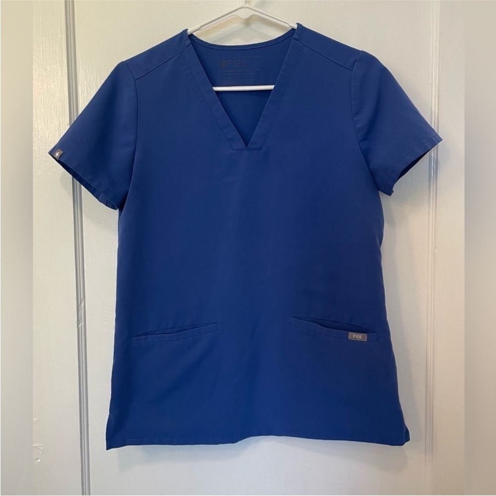 Figs Casma Scrub Top Denim Blue XS Limited Edition